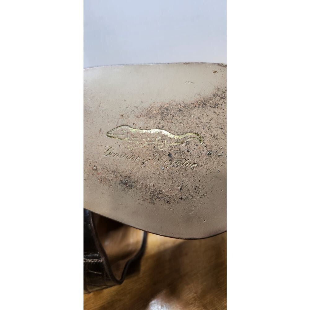 Rare Vtg Women MAURI for DONNA Alligator Loafers from ITALY - Size 9B EUC - Picture 3 of 11